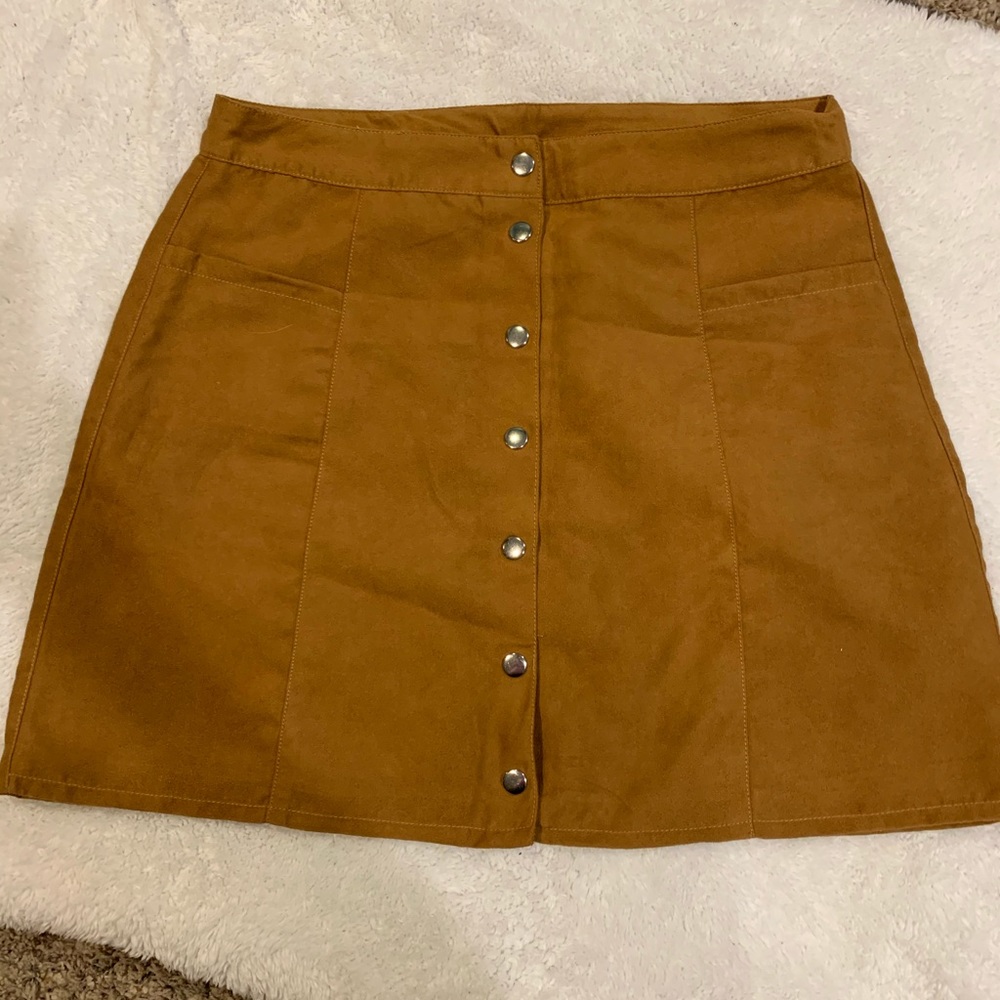 Faux suede mini